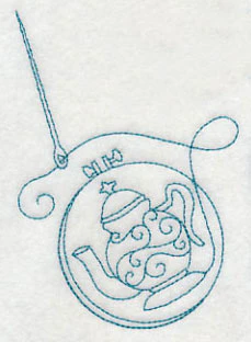Hand Embroidery Hoop 4 (Redwork) - Image 3