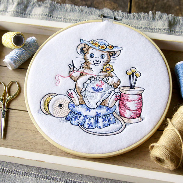 Hand Embroidery Mouse - Image 6