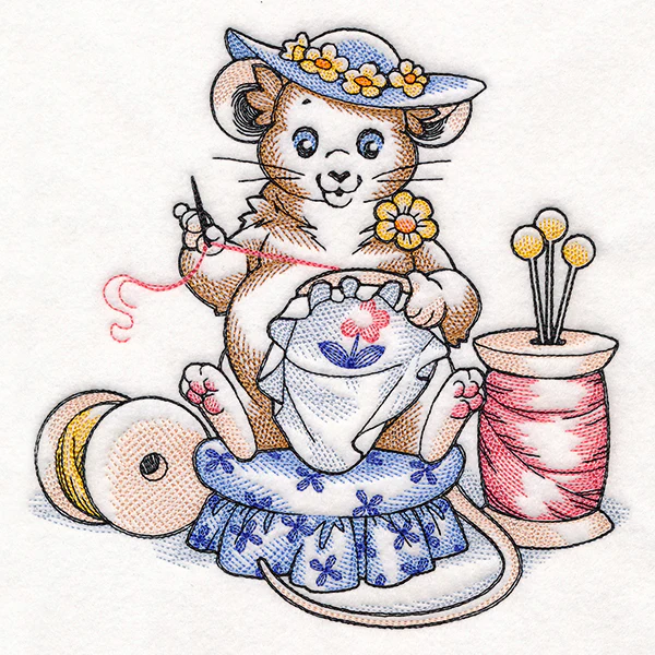 Hand Embroidery Mouse - Image 9