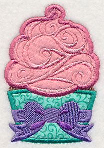 Happy Birthday Cupcake (Applique) - Image 2