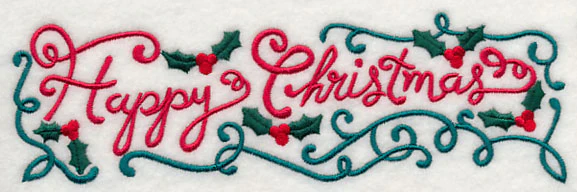 Happy Christmas Holly Border - Image 3