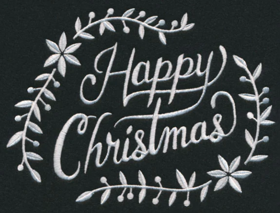 Happy Christmas Laurel (Whitework) - Image 2