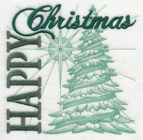 Happy Christmas Tree Square - Image 3