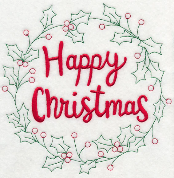 Happy Christmas Wreath