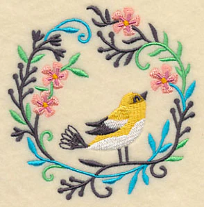 Happy Goldfinch in Flowers - Image 5