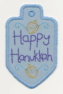 Happy Hanukkah Gift Tag (In-the-Hoop) - Image 2