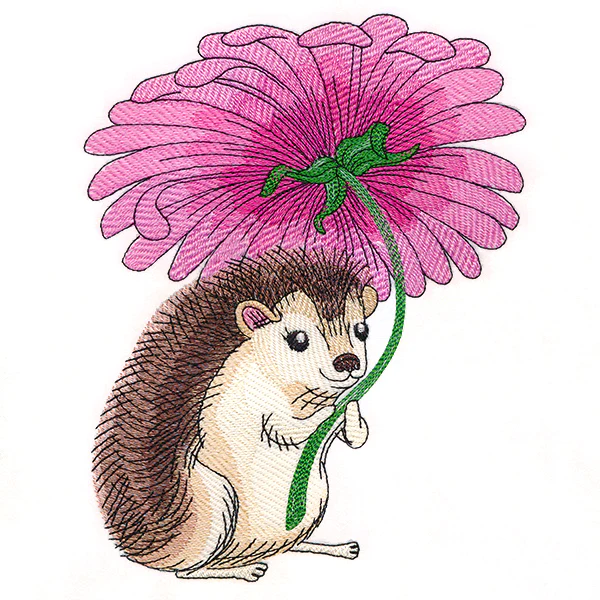 Happy Hedgehog with Daisy - Image 2