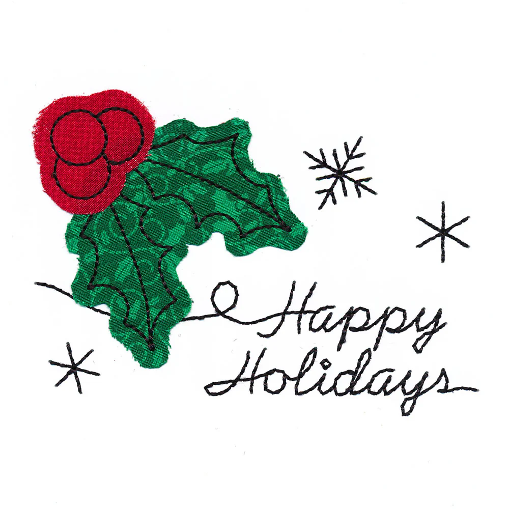 Happy Holidays (Cardstock Applique) - Image 3