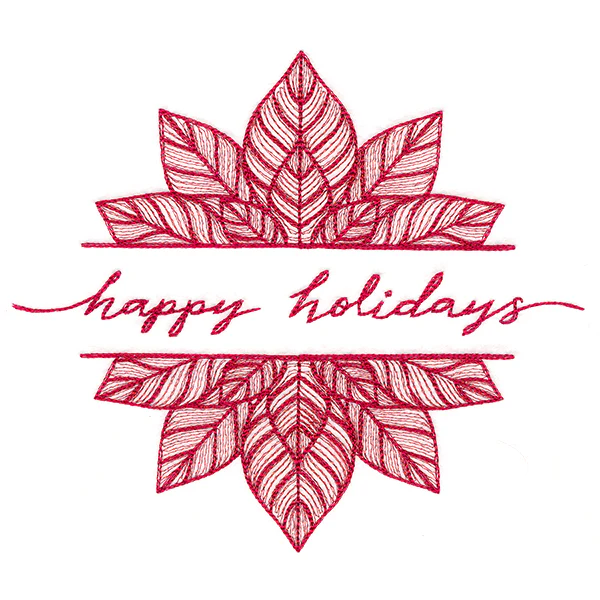 Happy Holidays Poinsettia - Image 2