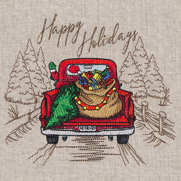 Happy Holidays Retro Truck Medley - Image 3