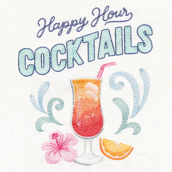 Happy Hour Cocktails Market Sign - Image 2