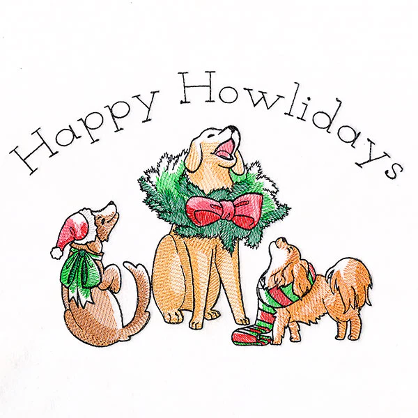 Happy Howlidays Caroling Dogs - Image 4