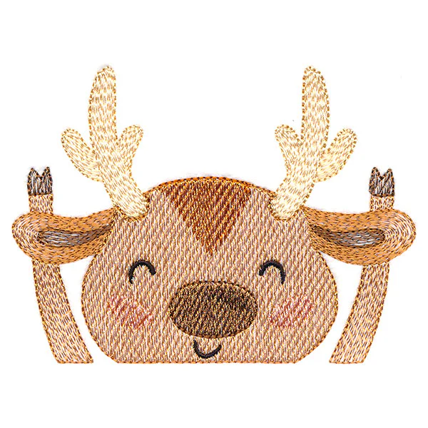 Happy Reindeer Pocket Peeker - Image 3