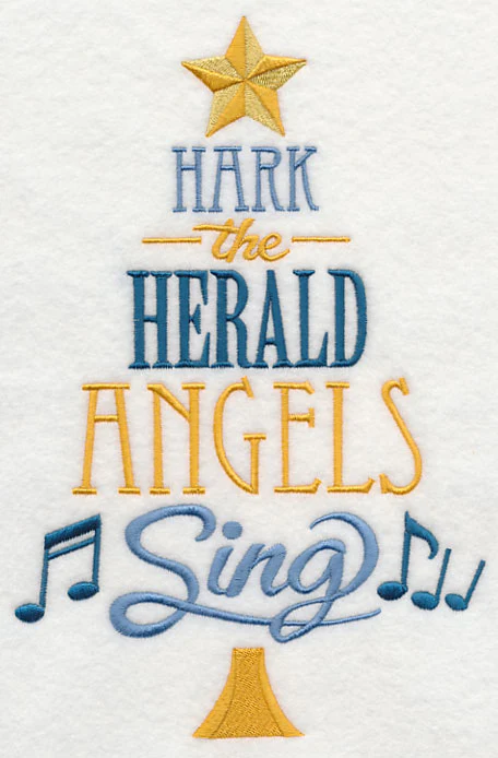 Hark the Herald Angels Sing Christmas Tree - Image 4