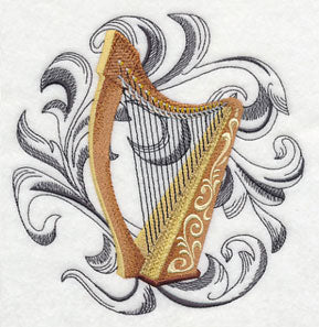 Harp with Baroque Background - Image 4