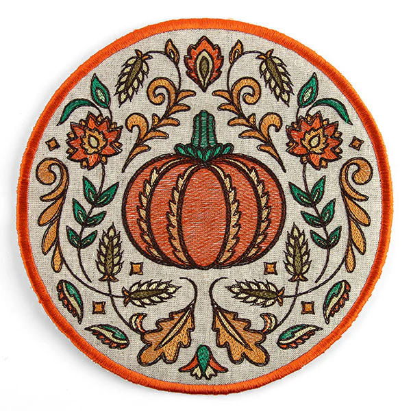 Harvest Folk Art Trivet (In-the-Hoop) - Image 2
