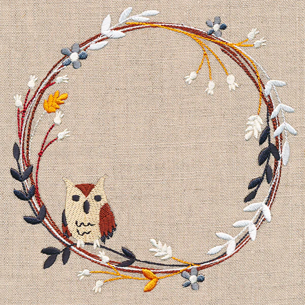 Harvest Owl Wildflower Wreath - Image 3