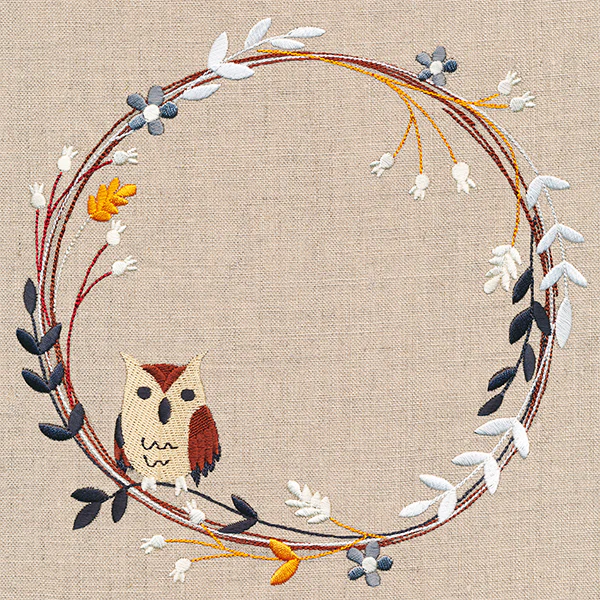 Harvest Owl Wildflower Wreath - Image 6