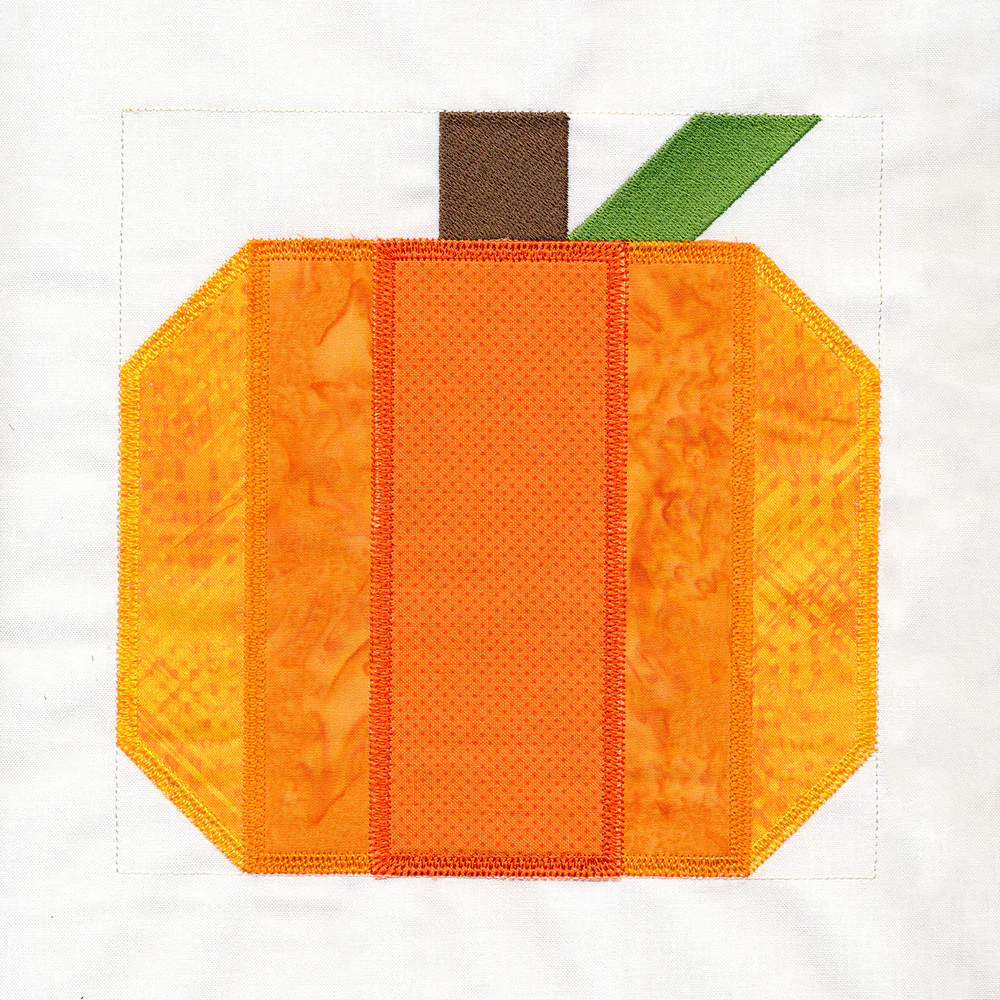 Harvest Pumpkin Quilt Block (In-the-Hoop) - Image 4