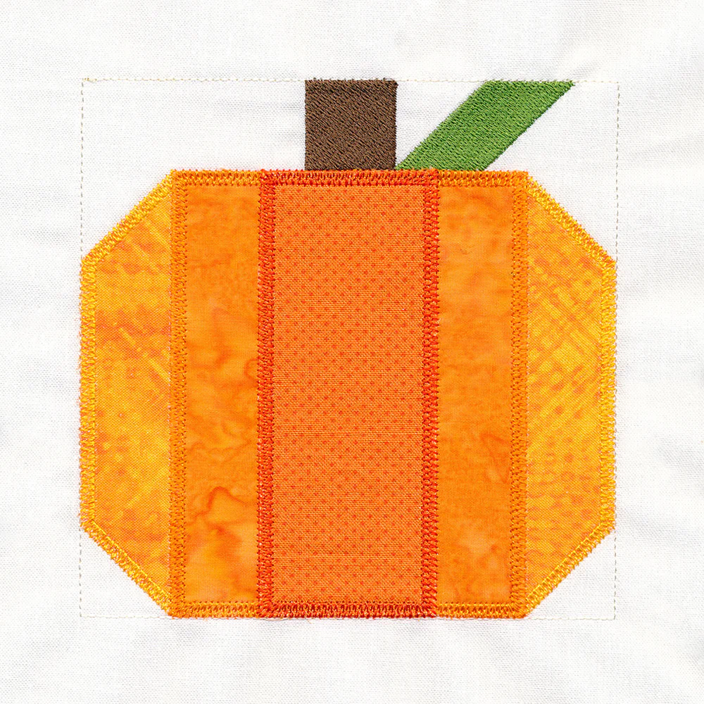 Harvest Pumpkin Quilt Block (In-the-Hoop) - Image 6