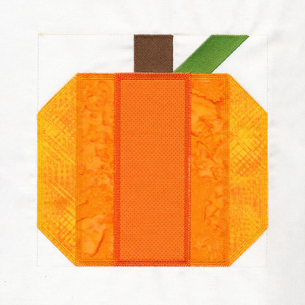 Harvest Pumpkin Quilt Block (In-the-Hoop) - Image 7