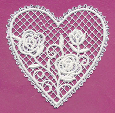 Heart and Roses 2 (Battenburg Lace) - Image 2