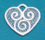 Heart Charm (Lace) - Image 3