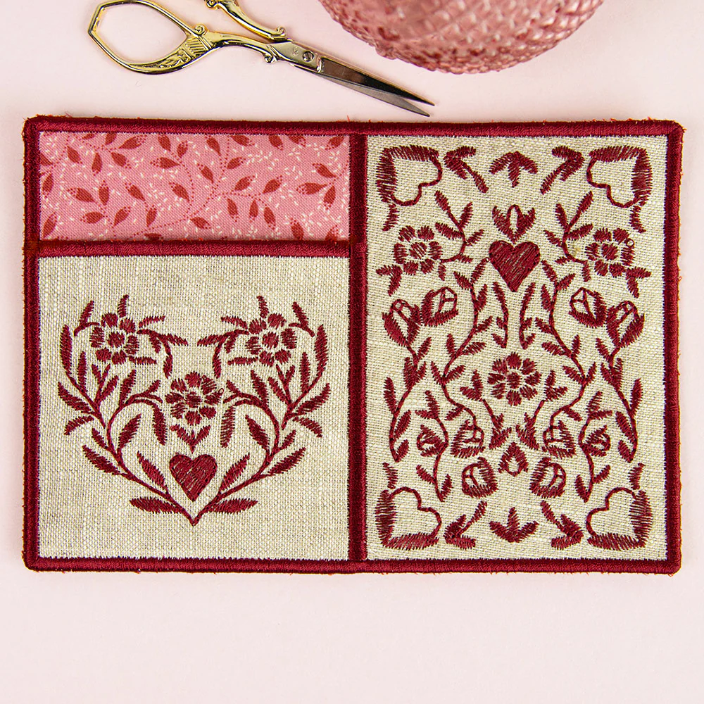 Heart Pocket Mug Rug (In-the-Hoop) - Image 5