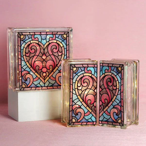Heart Stained Glass Square - Image 6