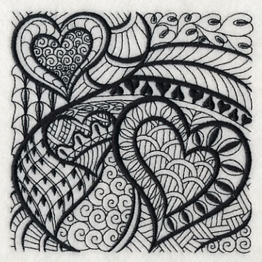 Heartfelt Elegance (Blackwork) - Image 4