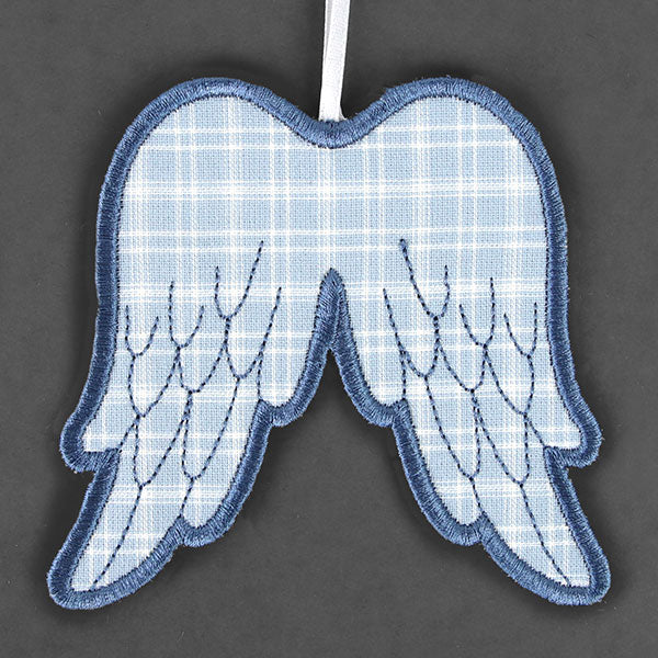Heavenly Angel Wings Ornament (In-the-Hoop) - Image 2