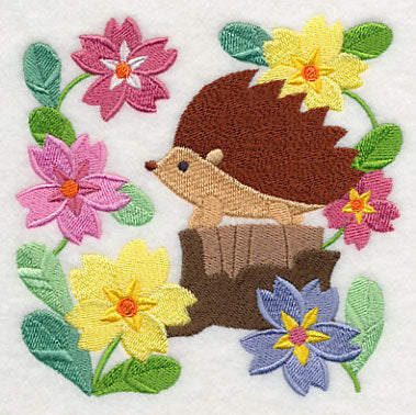 Hedgehog in Flowers - Image 4