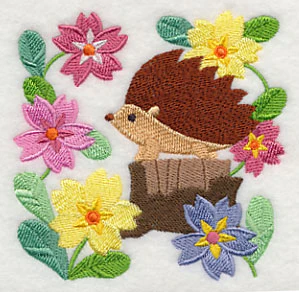Hedgehog in Flowers - Image 5
