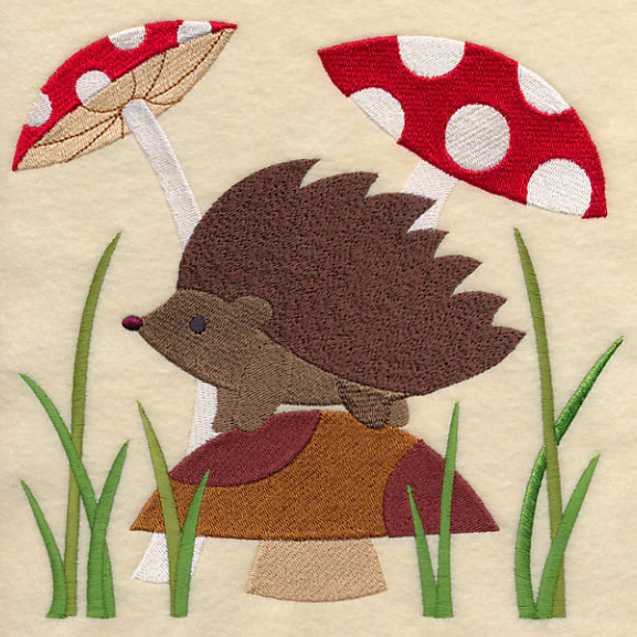 Hedgehog in Mushrooms - Image 6