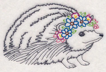 Hedgehog with Floral Crown (Vintage) - Image 4