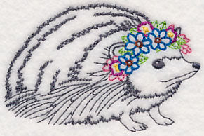 Hedgehog with Floral Crown (Vintage) - Image 5