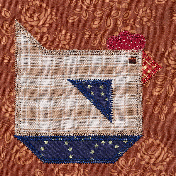 Hen Quilt Block (In-the-Hoop) - Image 5