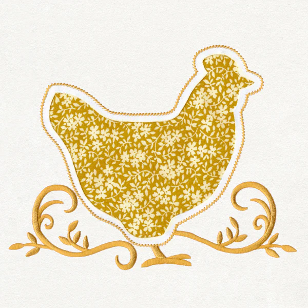 Hen Silhouette (Reverse Applique) - Image 4