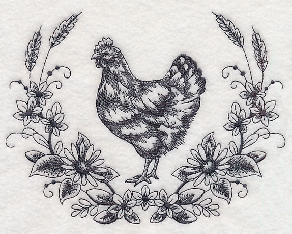 Hen Sketch Wreath - Image 2