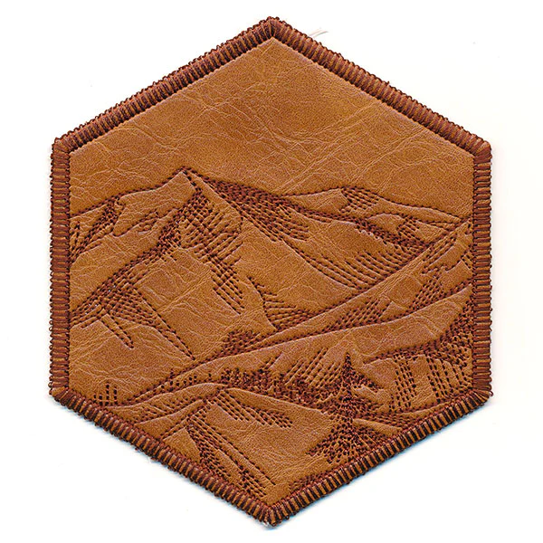 Hexagon Nature Coaster 1 (In-the-Hoop) - Image 7