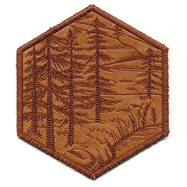 Hexagon Nature Coaster 4 (In-the-Hoop) - Image 7