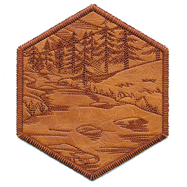 Hexagon Nature Coaster 5 (In-the-Hoop) - Image 7