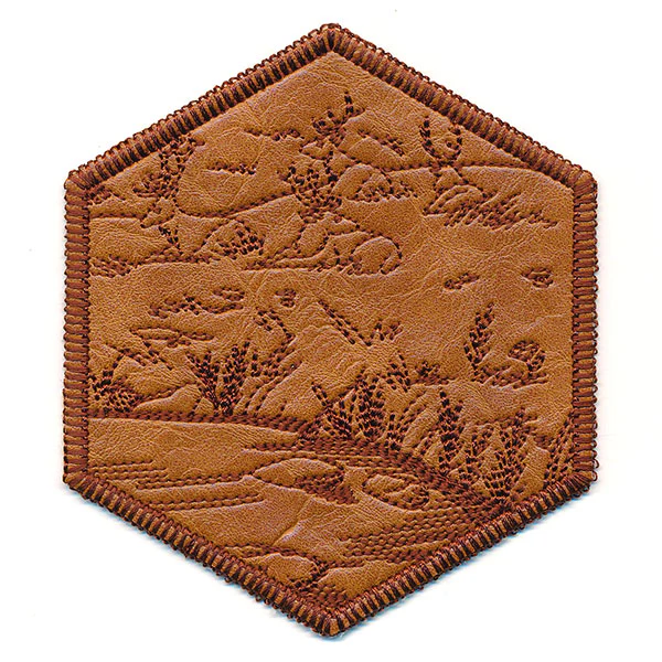 Hexagon Nature Coaster 6 (In-the-Hoop) - Image 4