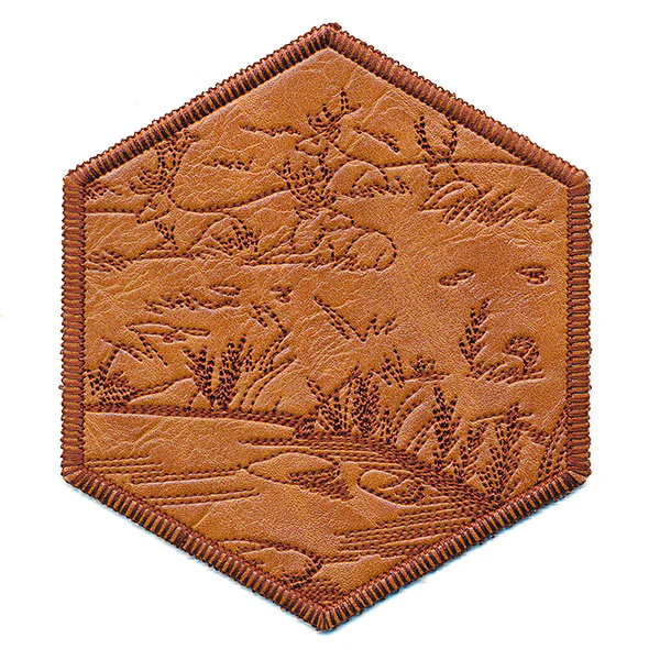 Hexagon Nature Coaster 6 (In-the-Hoop) - Image 7