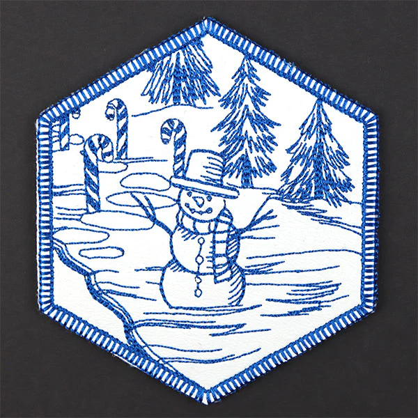 Hexagon North Pole Coaster 6 (In-the-Hoop) - Image 4