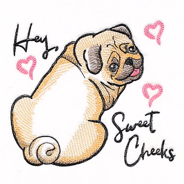Hey Sweet Cheeks Pug - Image 2