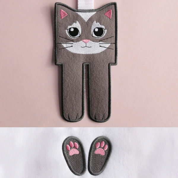 Hey There Kitty Cat Towel Topper (In-the-Hoop) - Image 3