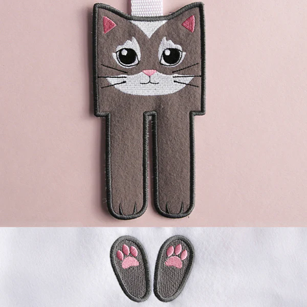 Hey There Kitty Cat Towel Topper (In-the-Hoop) - Image 6