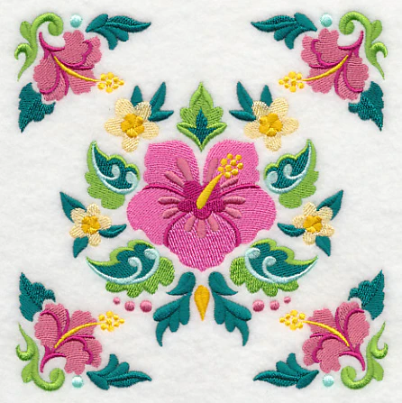 Hibiscus and Tropical Frame - Image 3