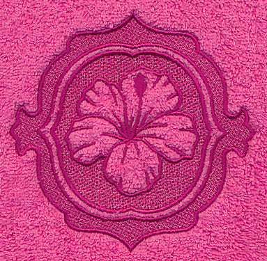 Hibiscus Medallion (Embossed) - Image 3